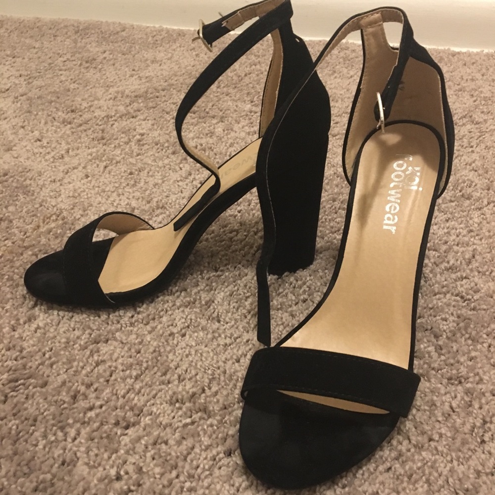 Black high heels